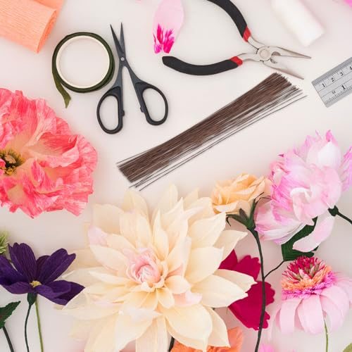26 Gauge 14" Floral Stem Wire, 100 Pcs Paper Wrapped Iron Artificial view 5
