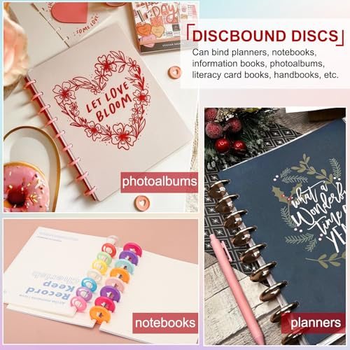 28mm 1.1" Plastic Round Book Binding Discs, 33 Pcs Discbound Expansion view 5