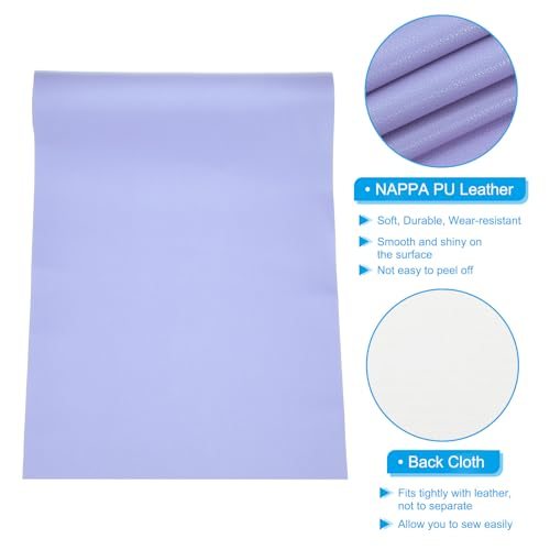 29x17x0.03 Inch PU Leather Sheets, Soft Colored Faux Goat Grain PU view 3