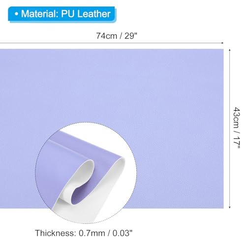 29x17x0.03 Inch PU Leather Sheets, Soft Colored Faux Goat Grain PU view 2