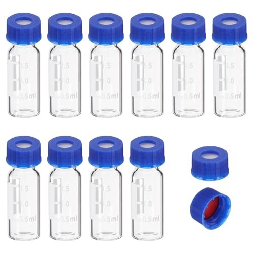 2ml Autosampler Vial Pre-Slit Septa HPLC/GC Vials 9-425 Lab Vials — PATIKIL