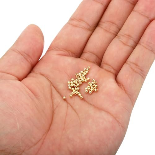 2mm 14K Gold Filled Spacer Beads view 4