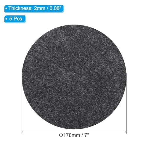 2mm Thickness Round Soft Adhesive Non-Slip Anti-Scratch Backed Felt view 2