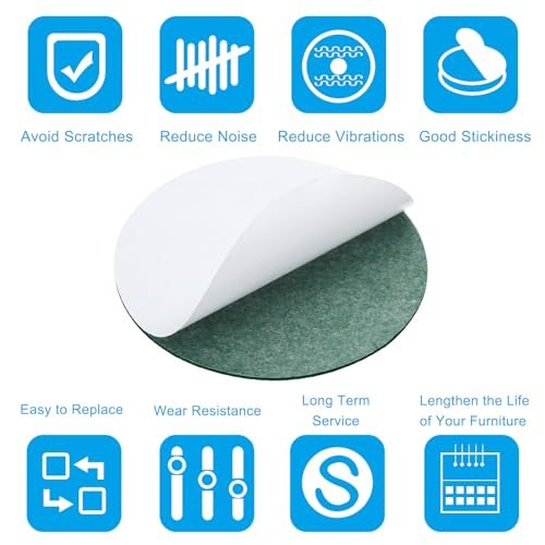 2mm Thickness Round Soft Adhesive Non-Slip Anti-Scratch Backed Felt view 4
