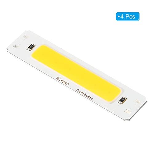 2W DC 5V LED Chip Bulb, Aluminum COB Lamps Bulb Warm White Light 3000K view 3