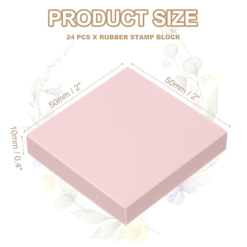 2X2" Rubber Carving Blocks, Soft Linoleum Art Carving Block Square Crafts view 2