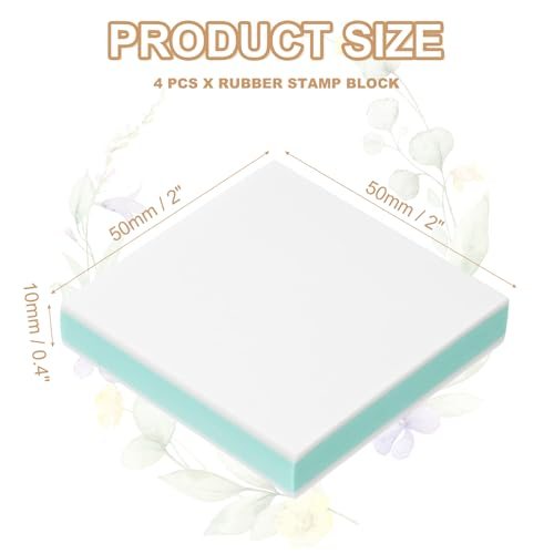 2X2" Rubber Carving Blocks, Soft Linoleum Art Carving Block Square Crafts view 2