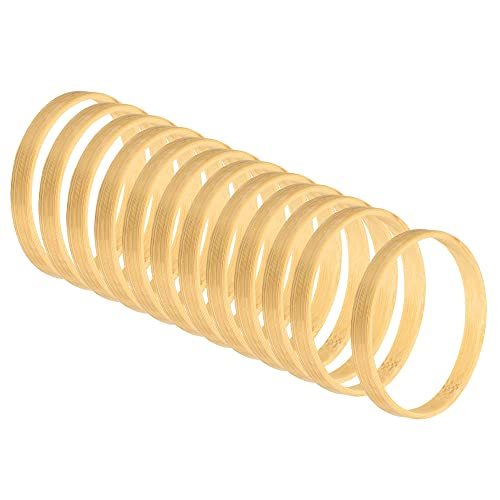 3.1 Inch Wooden Bamboo Floral Hoop Craft Rings — PATIKIL