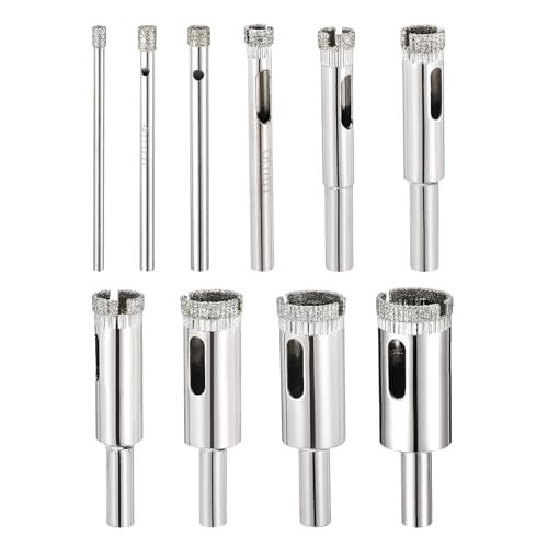 3-18mm Glass Diamond Hole Saw Set 1/8" — PATIKIL