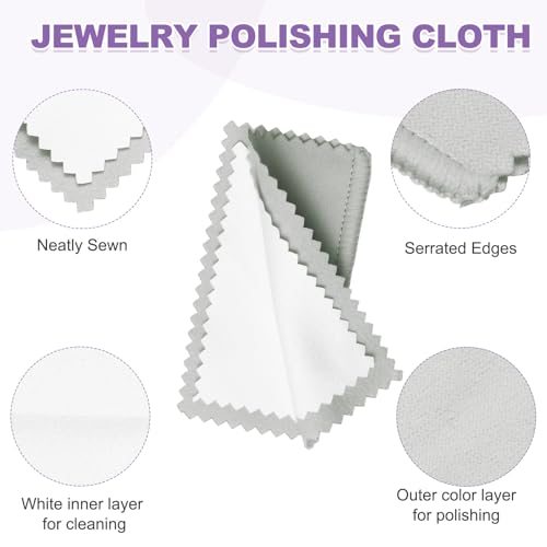 3.2"x3.2" Jewelry Cleaning Cloth view 3