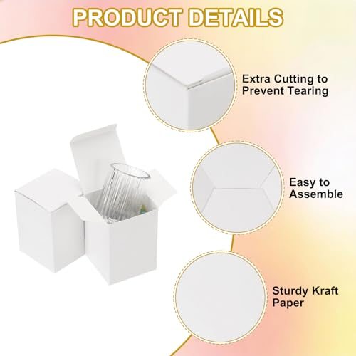 3.2x3.2x3.2 Mini Kraft Paper Storage Box Small Square Paper view 3