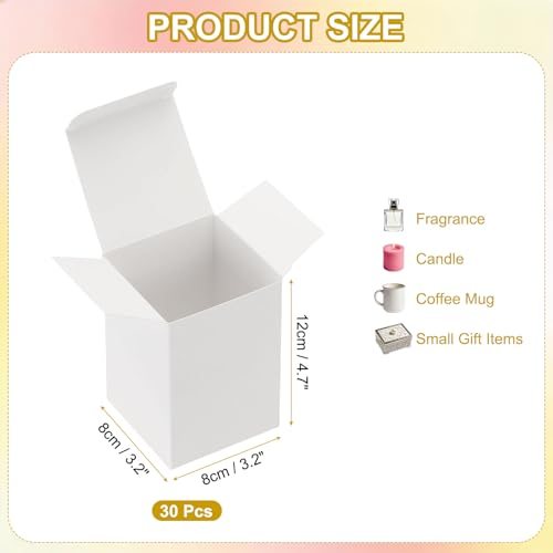 3.2x3.2x3.2 Mini Kraft Paper Storage Box Small Square Paper view 2