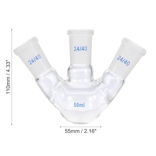 3.3 Borosilicate Glass 3 Neck Round Bottom Flask Heavy Wall view 2