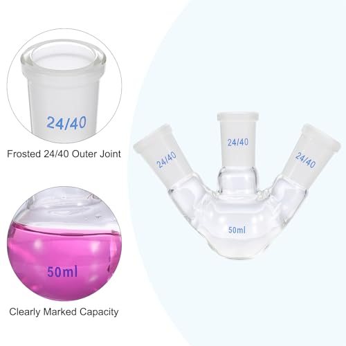 3.3 Borosilicate Glass 3 Neck Round Bottom Flask Heavy Wall view 4