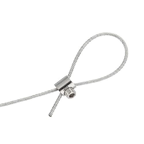 3.3mm Hole Wire Rope Clips Set, 10 Pcs Steel Single Holes Lock Cable view 5