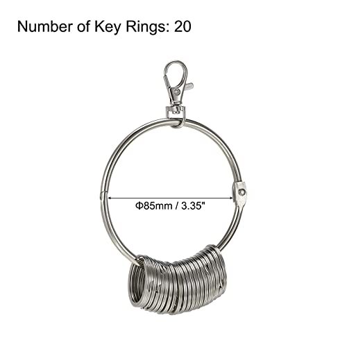 3.4 Inch Dia Key Organizer Keychain, 1pcs Management Holder view 2