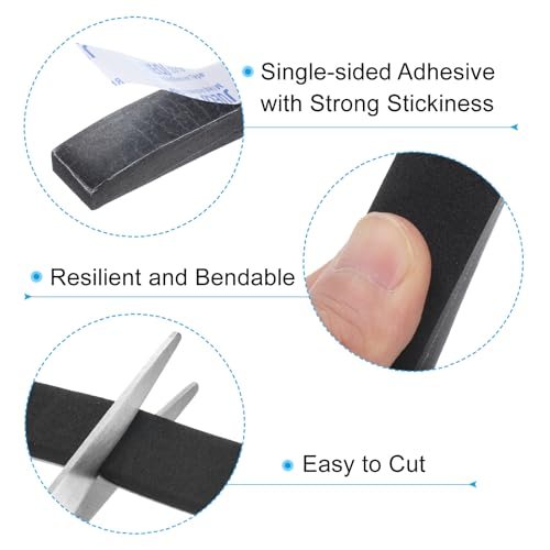 3/4" W x 5/8" T x 6.6Ft Insulation Foam Tape, Self-Adhesive EVA Weather view 4