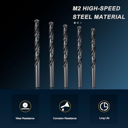 3.4mm-7.9mm Drill Bit Set M2 High-Speed Steel view 3