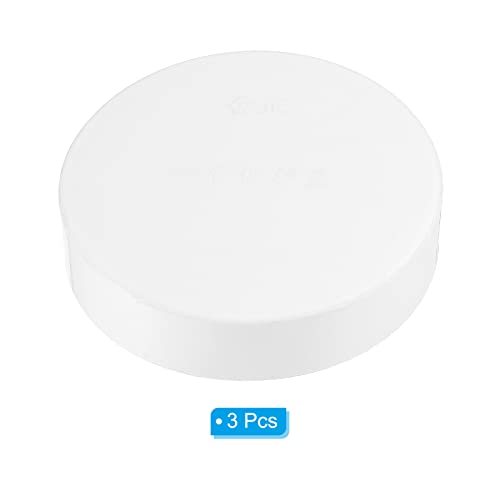 3.5"/89mm PVC Pipe End Cap Fitting, 3 Pack Furniture Grade Plug Coupling view 3
