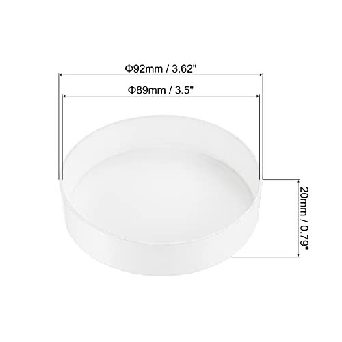 3.5"/89mm PVC Pipe End Cap Fitting, 3 Pack Furniture Grade Plug Coupling view 2