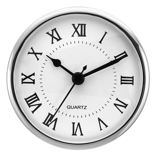 3.5" 90mm Quartz Clock Insert, Round Quartz Movement Miniature Clock Mini — PATIKIL