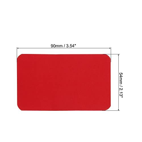 3.5" x 2" Blank Paper Business Cards Red 100 Pack view 2