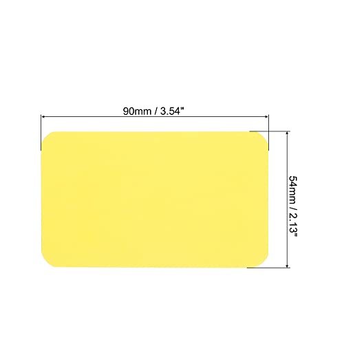 3.5" x 2" Blank Paper Business Cards Yellow 100 Pack view 2