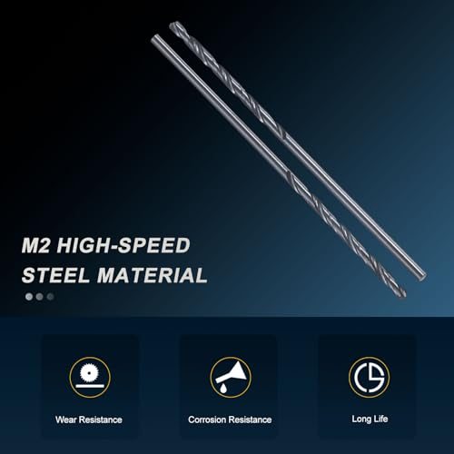 3/64" Drill Bit M2 High-Speed Steel 135° Nitriding Black 2Pcs view 3