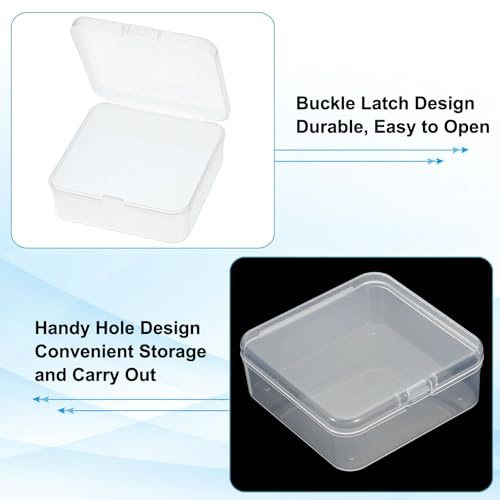 3.7x3.7x1.4 Inch Nail Charm Organizer, 6 Pcs Craft Organizers and Storage view 4