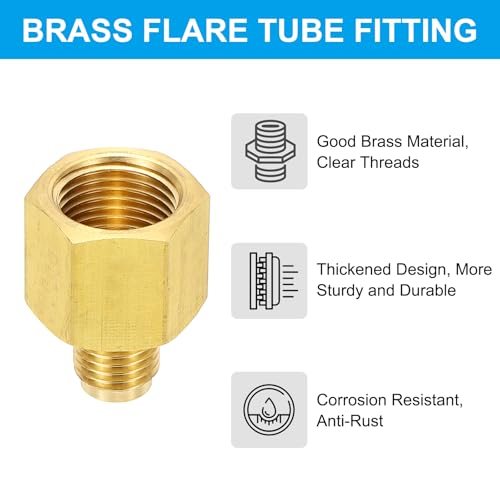 3/8" Female Flare x 1/4" Male Flare Connectors SAE 45 Degree Flare view 4