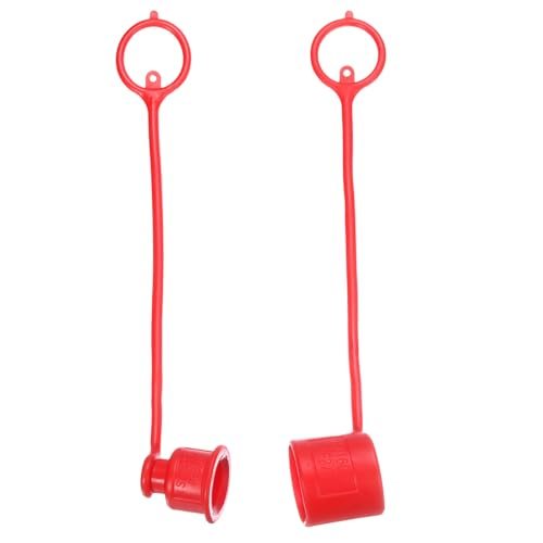 3/8" ISO 16028 Flat Face Hydraulic Coupler Male Dust Cap and Female Plug — PATIKIL