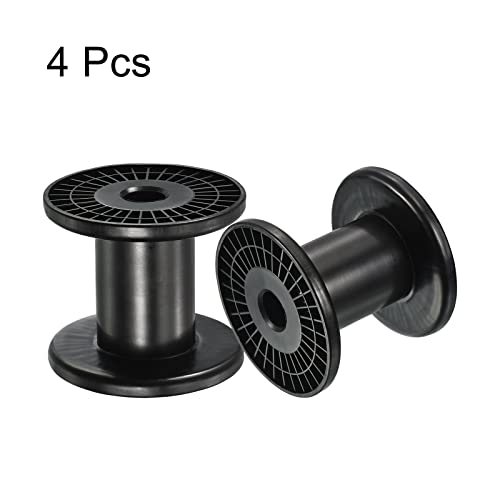 3.9 Inch Empty Spool, 4 Pack Plastic Ribbon Spools Wire Weaving Bobbins view 3