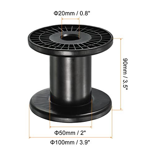 3.9 Inch Empty Spool, 4 Pack Plastic Ribbon Spools Wire Weaving Bobbins view 2