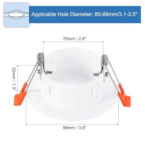 3.9" Spring Ceiling Cover Plate view 2