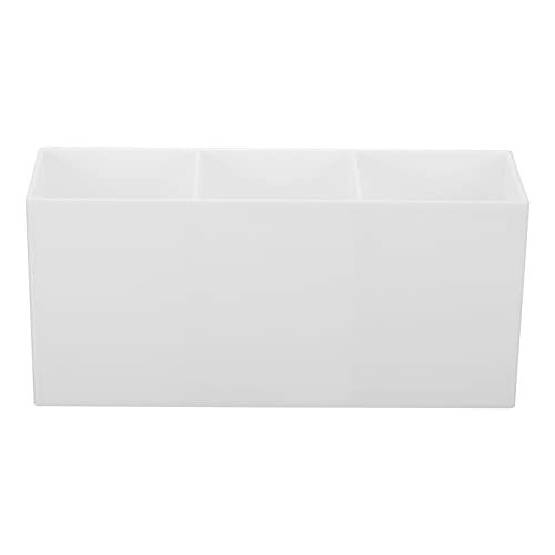 3 Compartments Clear Acrylic Pen Holder, Pencil Holder Pen Organizer view 3
