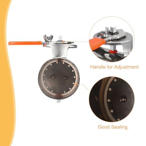 3" HVAC Duct Manual Volume Damper, Stainless Steel Adjustment Flame view 4