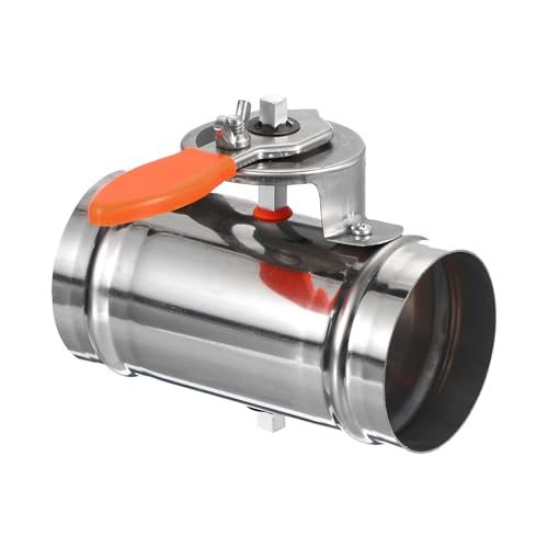3" HVAC Duct Manual Volume Damper, Stainless Steel Adjustment Flame — PATIKIL
