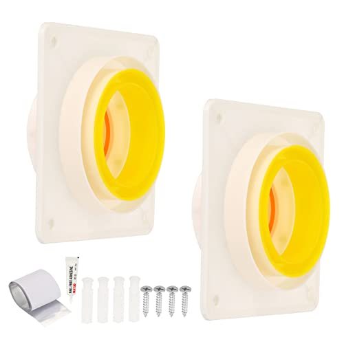 3 Inch 4 Inch 5 Inch Backdraft Damper, 2 Set ABS Flexible Airflow Inline — PATIKIL