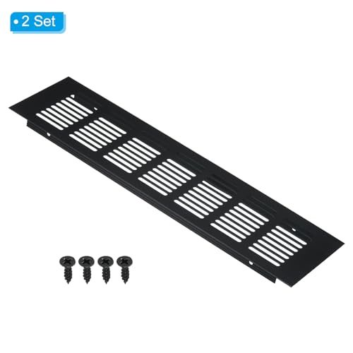 3 Inch Door Air Vent Cover, 2pcs Aluminum Grille Ventilation Cover view 3