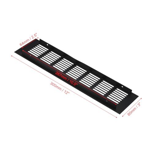 3 Inch Door Air Vent Cover, 2pcs Aluminum Grille Ventilation Cover view 2