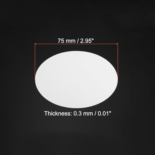 3-inch Round Cardboard Paper, 50 Pcs Blank Disc Circles Slices view 2