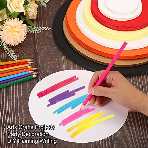 3-inch Round Cardboard Paper, 50 Pcs Blank Disc Circles Slices view 5