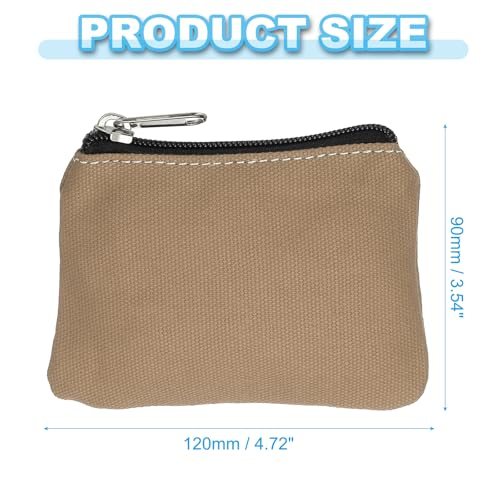 3" x 5" Coin Purse Pouch Brown view 2