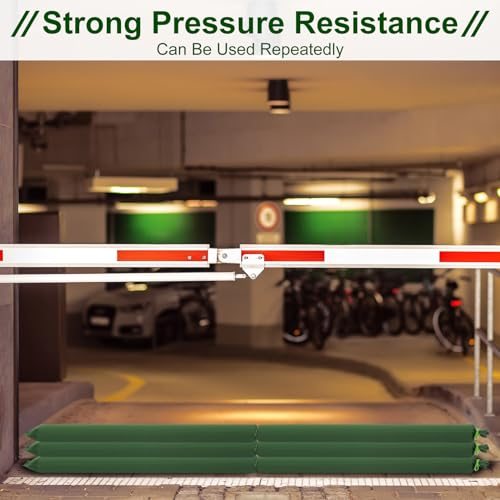3'x6" Sand Bag for Flooding, 4Pcs Long Canvas Sandbags, Green view 5