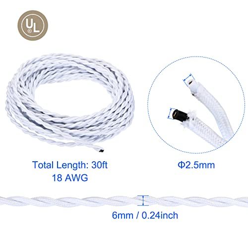 30 Ft Twisted Cloth Covered Wire view 2