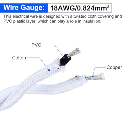 30 Ft Twisted Cloth Covered Wire view 4