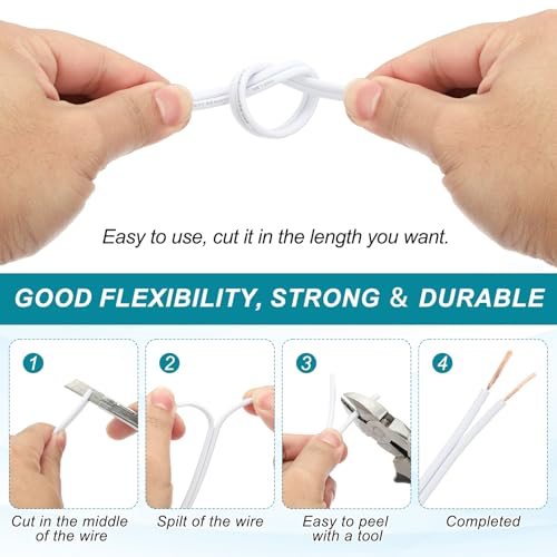 300V SPT-2 Lamp Cord, Insulated Heat Resistant Electronical Flexible Cable view 4
