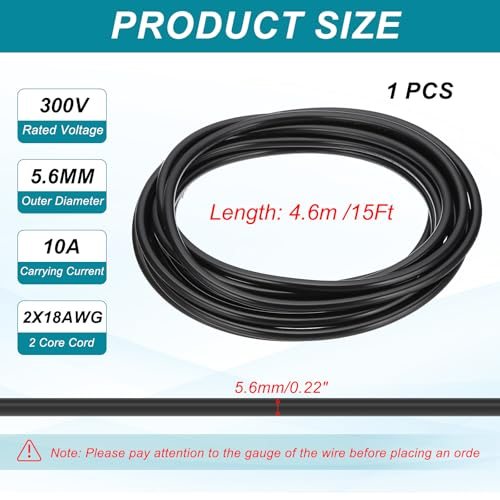 300V SVT Round Lamp Cord, Insulated Heat Resistant Electronical Flexible view 2