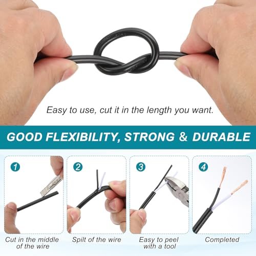 300V SVT Round Lamp Cord, Insulated Heat Resistant Electronical Flexible view 4