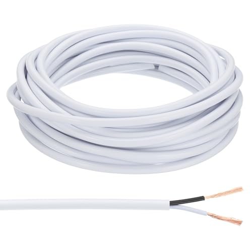 300V SVT Round Lamp Cord, White — PATIKIL